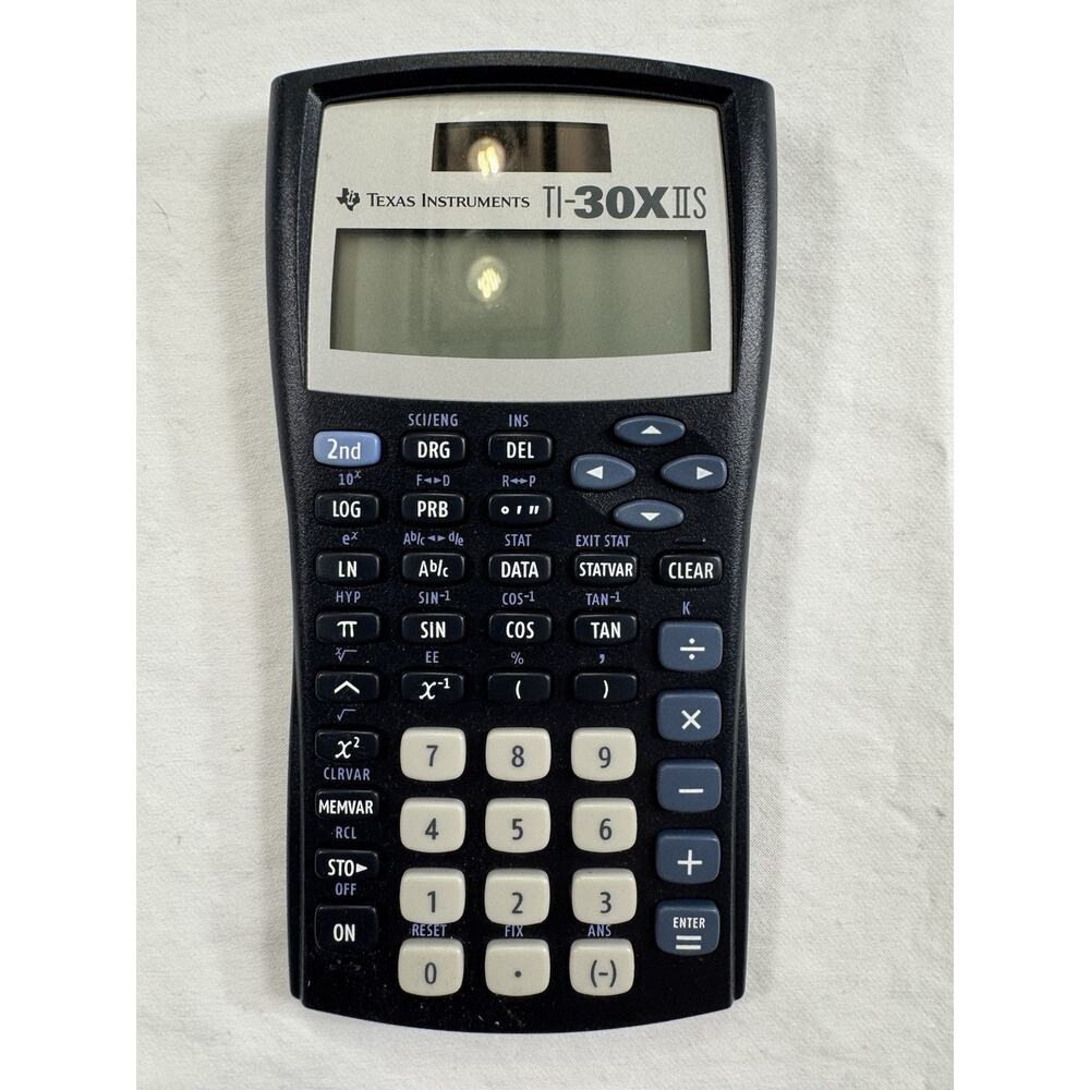 Texas Instruments TI 30X IIS Scientific Calculator Tested WORKS